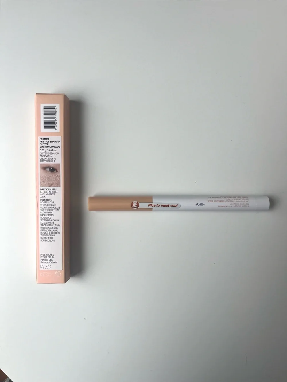 i’m meme Stick Shadow, Glitter 01 Autumn Champagne NWT